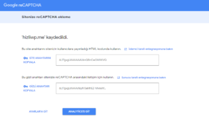 Wordpress Captcha Ekleme Nasıl Yapılır google site key secret key