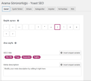 yoast arama görünürlüğü