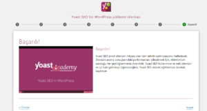 yoast seo yapılandırma sihirbazı